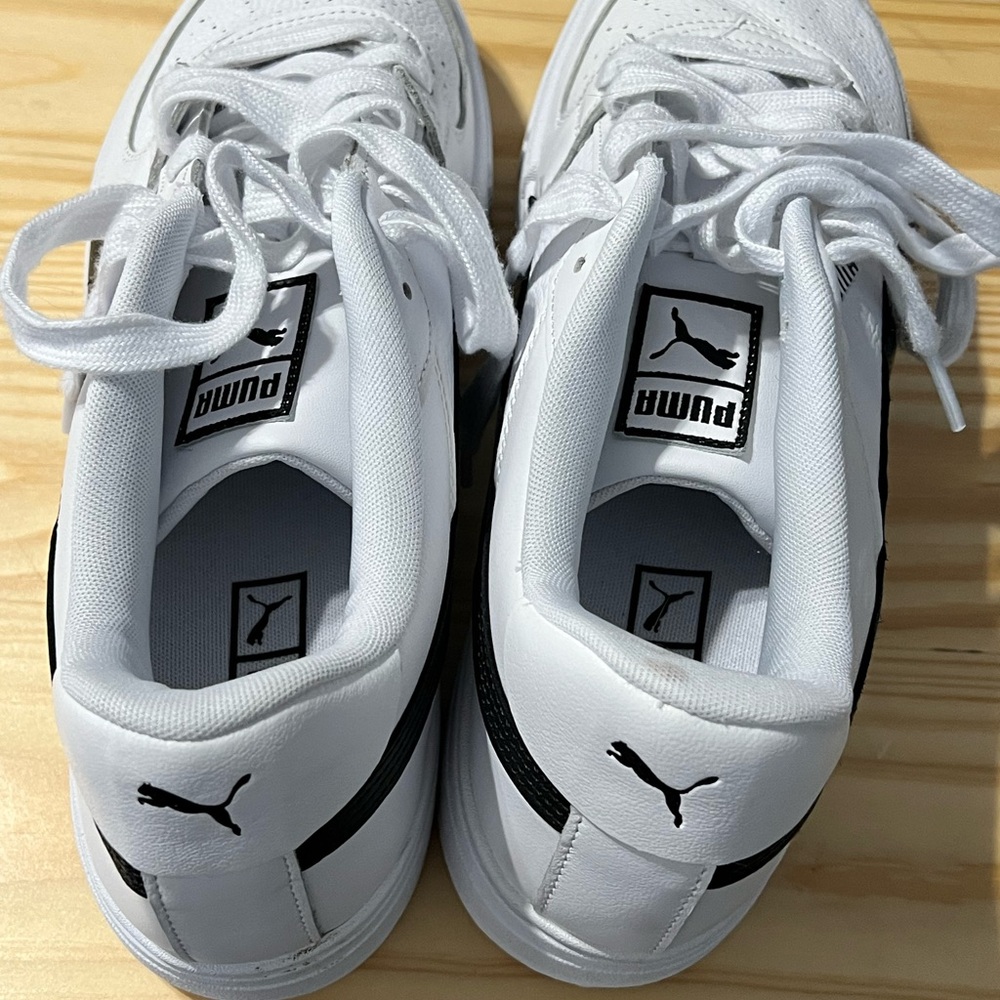 PUMA Cali Pro Men’s Size 13 White Black Leather Sneakers 380190-03